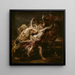 La violación de las hijas de Lévkippos - Peter Paul Rubens — cuadro enmarcado en la pared