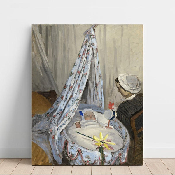 Reproduction of the painting The Cradle, Camille with the artist's son, Jean - Claude Monet