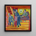 The couple visiting and the newcomer - Ernst Ludwig Kirchner — wall display of the artwork