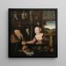 La pareja mal emparejada - Lucas Cranach el Viejo — cuadro enmarcado en la pared