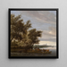 El ferry - Salomon van Ruysdael — cuadro enmarcado en la pared