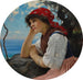 La bufanda roja - Charles Sprague Pearce — vista de la obra