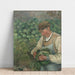 Reproducción del cuadro El jardinero - Viejo campesino con col - Camille Pissarro