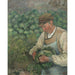 Reproducción del cuadro El jardinero - Viejo campesino con col - Camille Pissarro