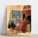 Reproduction of the painting The chess game - Ludwig Deutsch