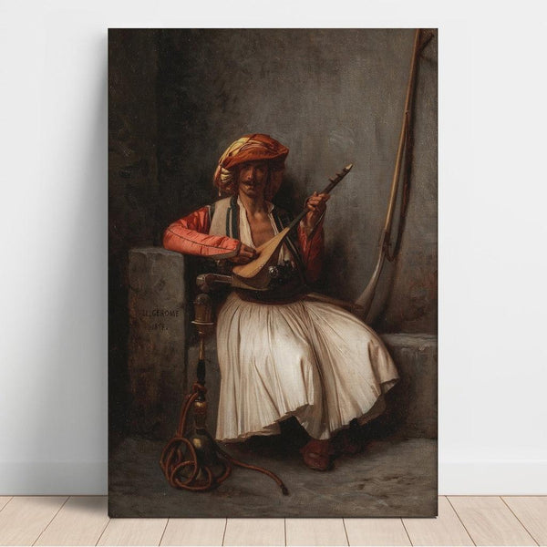 Reproduction of the painting The lute player - Jean-Léon Gérôme