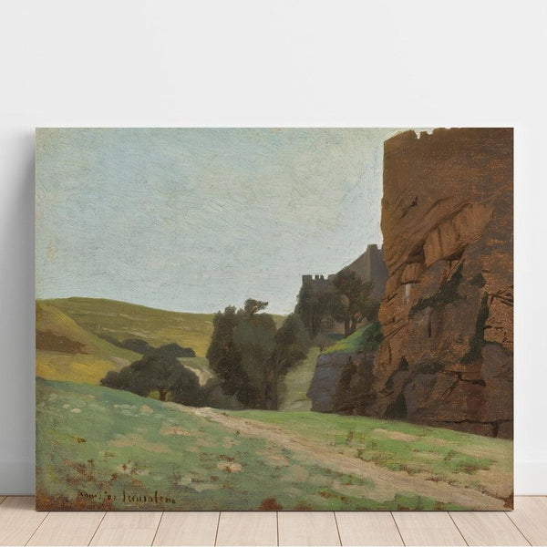 Reproduction of the painting The Wall of Jerusalem - Jean-Léon Gérôme