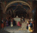 El Papa Gregorio XVI visitando la iglesia de San Benedetto en Subiaco - Jean-François Montessuy — vista de la obra