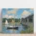 Reproducción del cuadro El puente en Argenteuil - Claude Monet