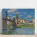 Reproducción del cuadro El puente en Villeneuve-la-Garenne - Alfred Sisley
