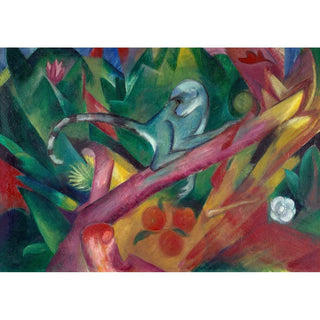 Le singe - Franz Marc | Reproduction Tableau Décoration murale affiche copie