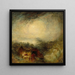 La noche del diluvio - Joseph Mallord William Turner — cuadro enmarcado en la pared