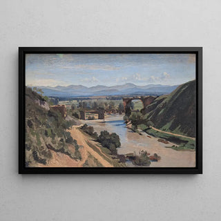 Reproduction tableau | Le Pont de Narni - Jean-Baptiste Camille Corot | Poster - Toile - Aluminium