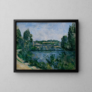Reproduction tableau | Le Pont et le Barrage à Pontoise de Paul Cézanne | Poster - Toile - Aluminium