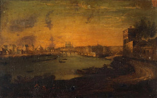 Le Roux - Vue de lle SaintLouis et de lle de la Cit depuis la pointe de lArsenal.webp