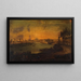 Vista de la isla Saint-Louis y de la isla de la Cité desde la punta del Arsenal - Le Roux — cuadro enmarcado en la pared