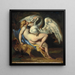 Leda and the Swan - Théodore Géricault — framed artwork on a wall