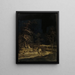 Shepherdess with sheep - Leendert Overbeek — framed artwork on a wall