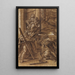 The Virgin and Child with the Apostle Andrew on the left and Saint Jude on the right - Lelio Orsi — framed artwork on a wall