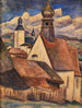 Vista de los tejados de Regen - Leo Gestel — vista de la obra