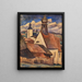 Vista de los tejados de Regen - Leo Gestel — cuadro enmarcado en la pared