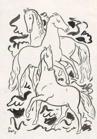 Leo Gestel - Drie paarden.webp