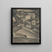 Casas de un pueblo italiano - Leo Gestel — cuadro enmarcado en la pared