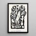 Book Illustration Project for "De l'anarchie à la monarchie" by Alexander Cohen - Leo Gestel — framed artwork on a wall