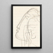 Sketch for Paul Fierens, the contemporary Dutch art - Leo Gestel — framed artwork on a wall