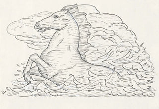 Leo Gestel - Paard in zee.webp