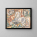Horses in the landscape - Leo Gestel — framed artwork on a wall