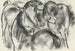 Esquisse de tres caballos - Leo Gestel — vista de la obra