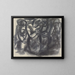 Esquisse d'un groupe de personnes - Leo Gestel — cuadro enmarcado en la pared