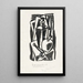 Still life with apple pipe and bottle - Leo Gestel — framed artwork on a wall