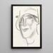 Tête de femme - Leo Gestel — cuadro enmarcado en la pared