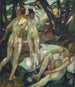 Los bañistas Hartmannsberg - Leo Putz — vista de la obra
