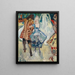 Outdoor reception painting - Leo Putz — framed artwork on a wall
