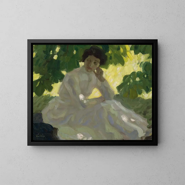 Día de verano - Leo Putz — cuadro enmarcado en la pared