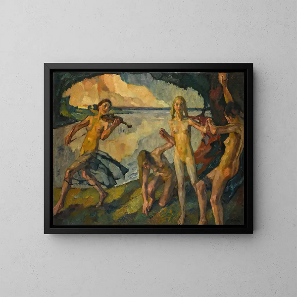 Juventud - Leo Putz — cuadro enmarcado en la pared