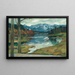 Kampenwand Chiemsee Painting - Leo Putz — framed artwork on a wall
