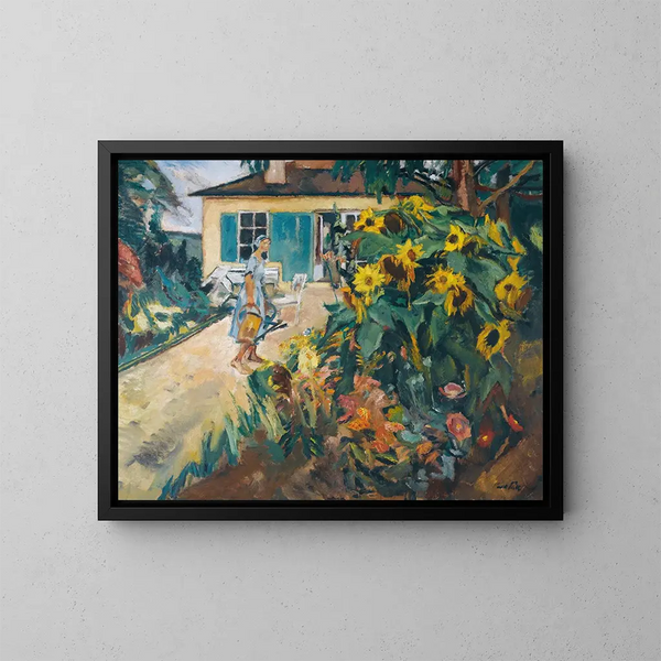 Mi jardín - Leo Putz — cuadro enmarcado en la pared