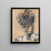 Portrait of Gertraud Luberich - Leo Putz — framed artwork on a wall
