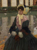 Retrato de Veronika Kirmaier en el jardín de Schleissheim - Leo Putz — vista de la obra