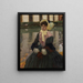 Retrato de Veronika Kirmaier en el jardín de Schleissheim - Leo Putz — cuadro enmarcado en la pared