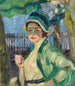 Portrait of a Lady Under a Green Umbrella Frieda Blell - Leo Putz — artwork view