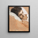 Niña dormida - Leo Putz — cuadro enmarcado en la pared