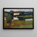 Château au bord du lac Hartmannsberg - Leo Putz — framed artwork on a wall