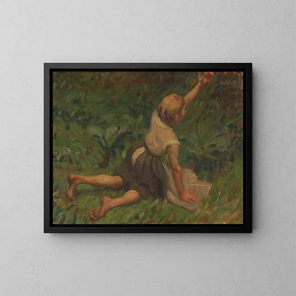 Estudio sobre Cenicienta - Leo Putz — cuadro enmarcado en la pared