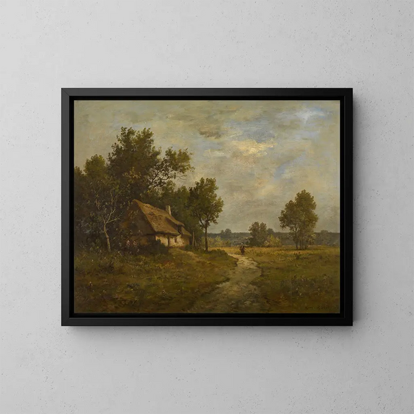 Paisaje - Léon Richet — cuadro enmarcado en la pared