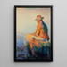 Pescador - Leon Wyczółkowski — cuadro enmarcado en la pared